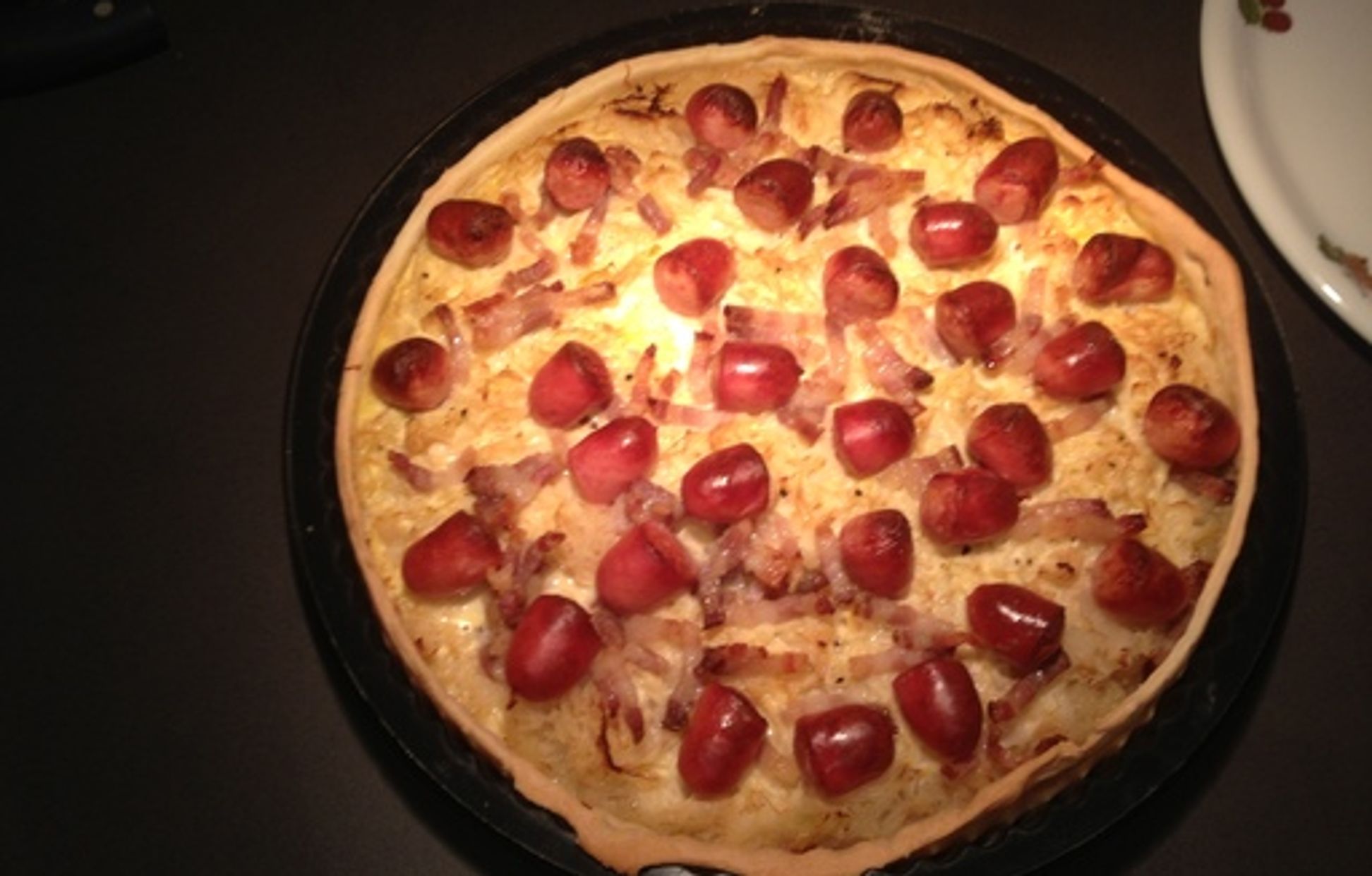 Quiche à la choucroute et saucisse Recette de Quiche à la choucroute et saucisse Marmiton