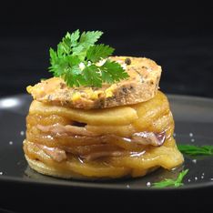 Tatin de magret de canard au foie gras