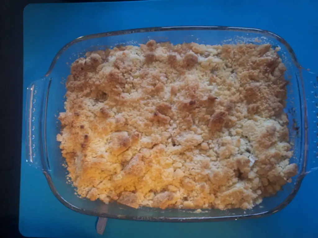 crumble pommes-bananes à la cannelle