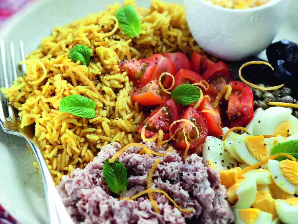 salade de riz à l'indienne