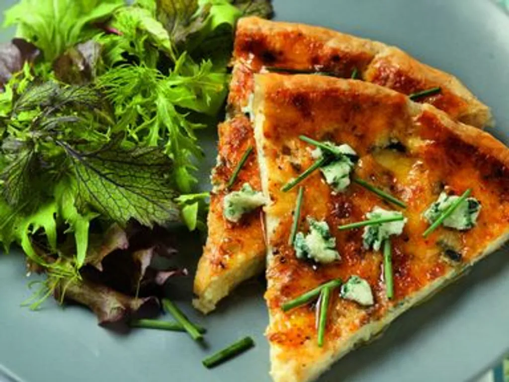 tarte crémeuse au roquefort