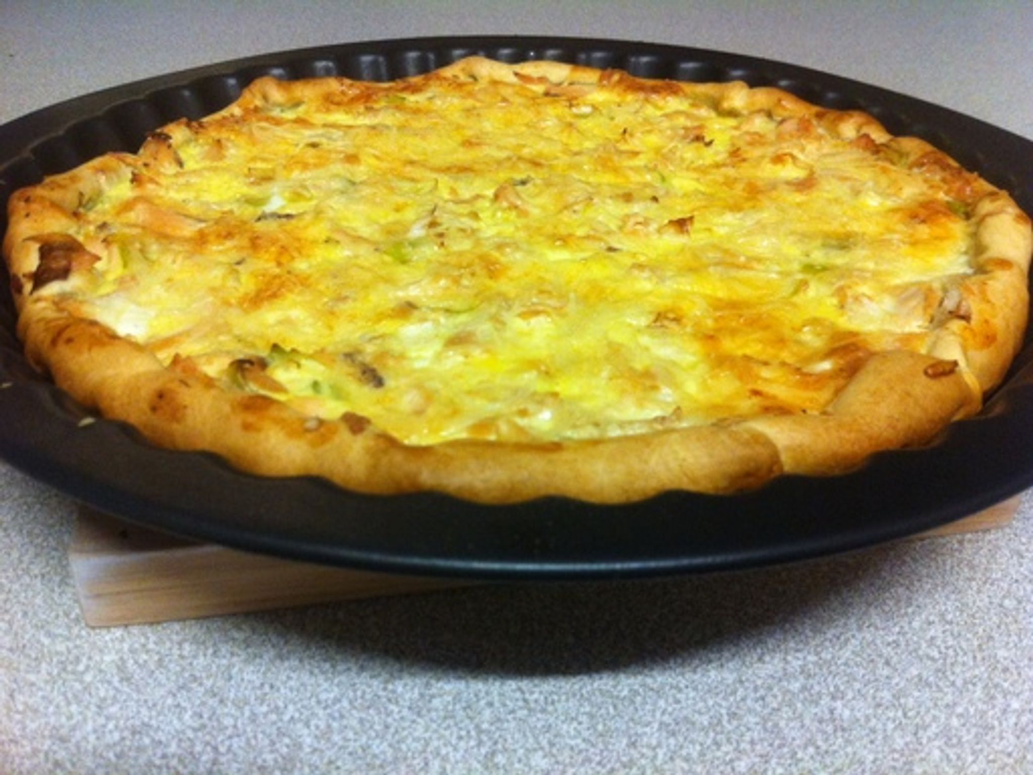 Tarte Aux Poireaux Et Au Saumon Frais : Recette De Tarte Aux Poireaux ...