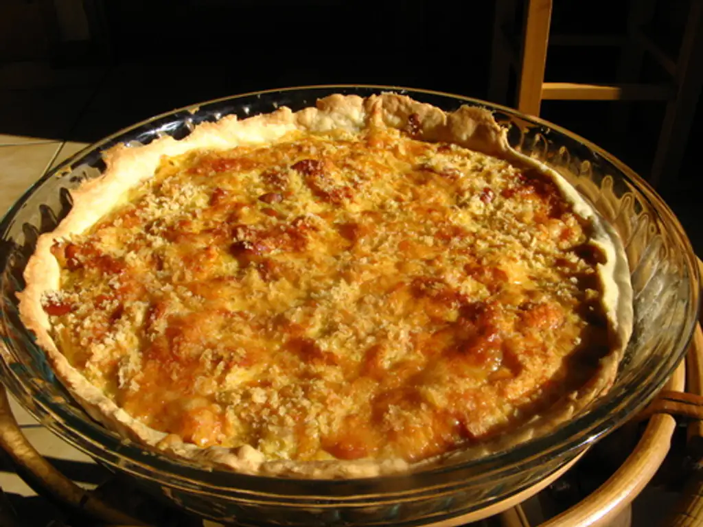 tarte à la saucisse de strasbourg
