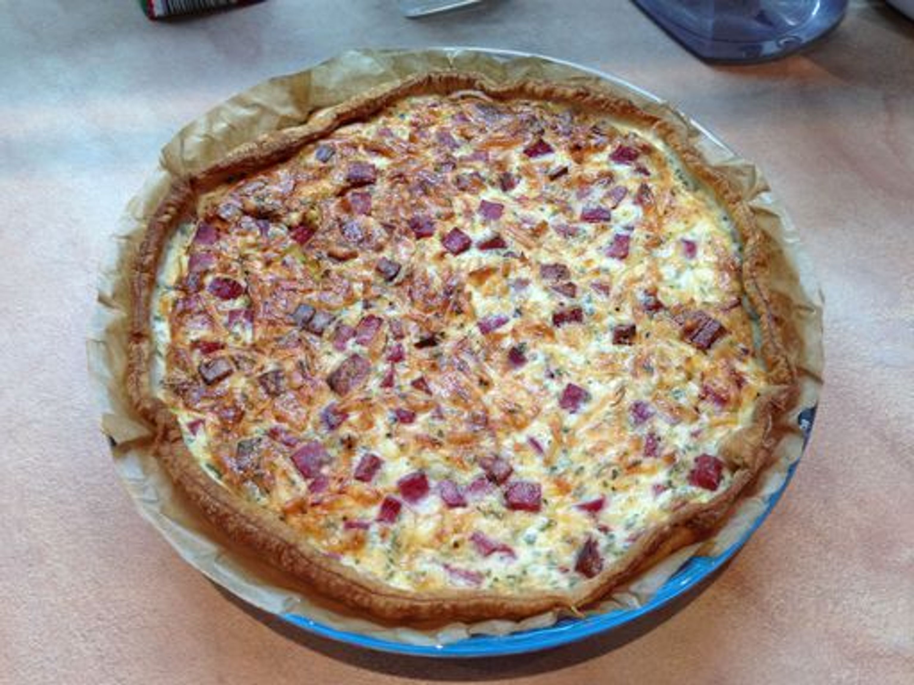 Tarte express au boursin : Recette de Tarte express au boursin - Marmiton