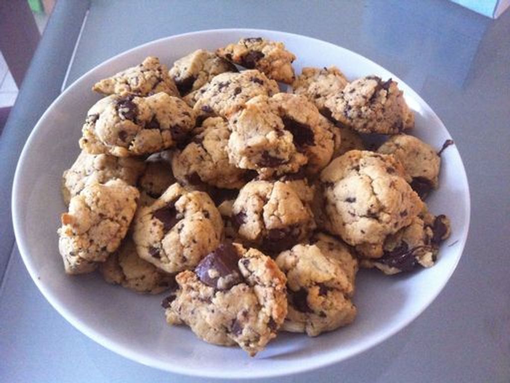 Cookies aux pépites de chocolat et beurre de cacahuète ...