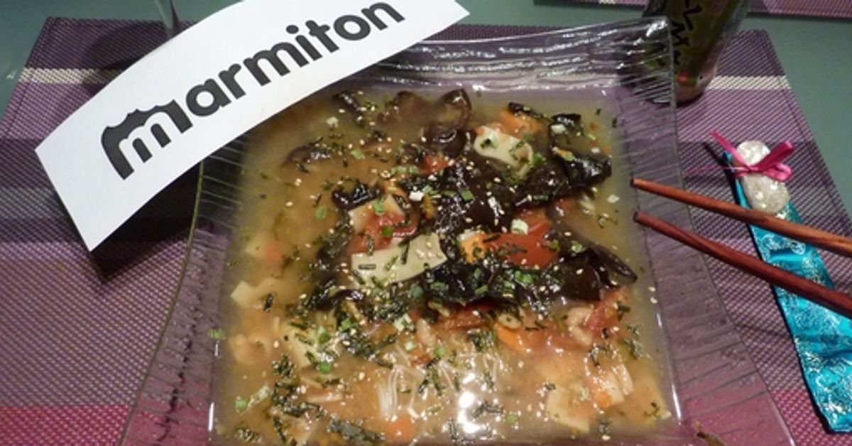 Soupe de surimis et de crevettes recette de Soupe de surimis et de