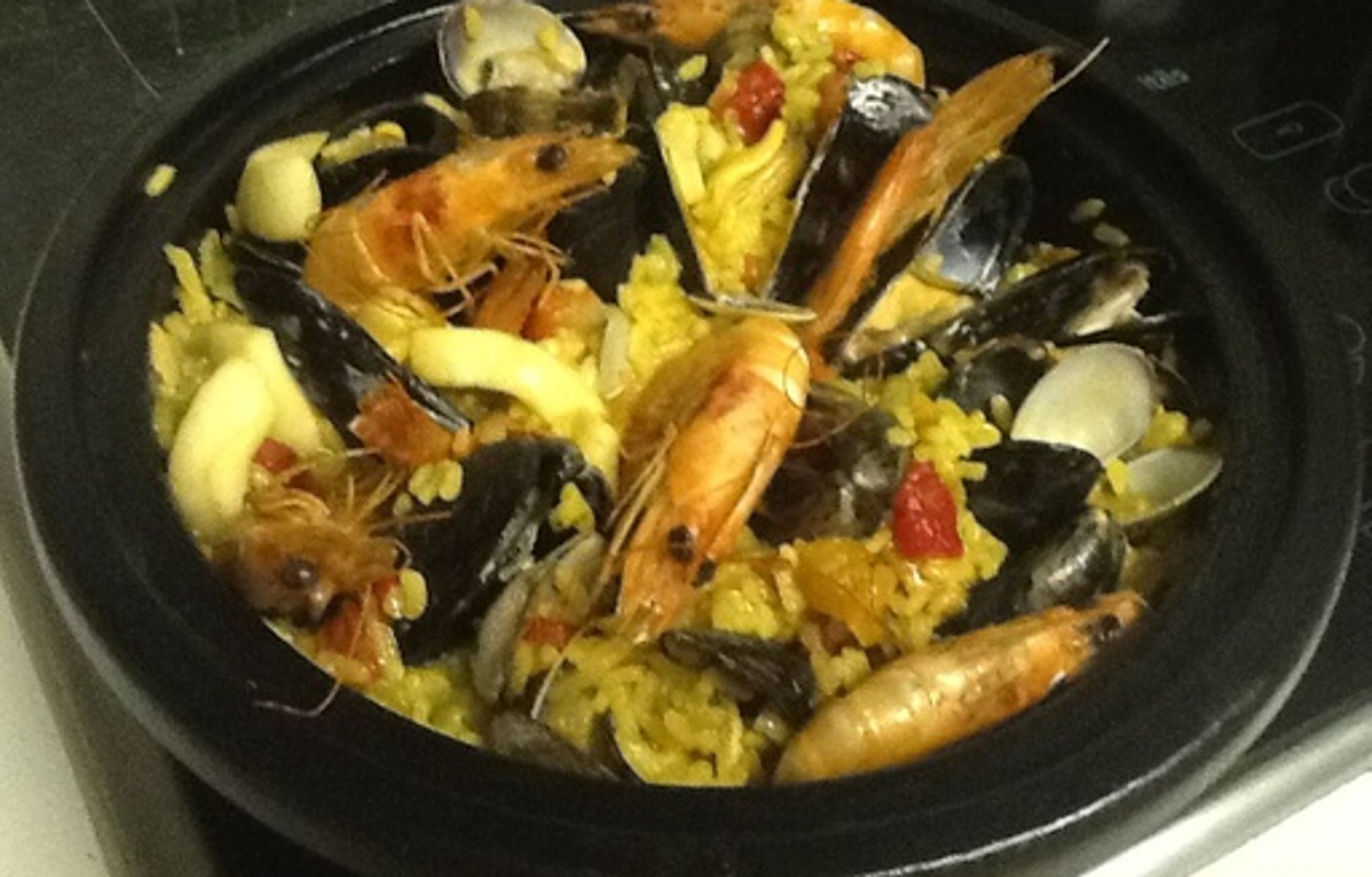 Paëlla de fruits de mer espagnole Recette de Paëlla de fruits de mer