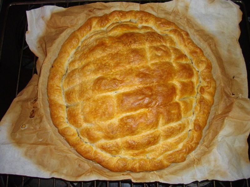 Tourte Feuilletee Au Jambon Et Champignon Recette De Tourte