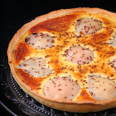 Tarte Chocolat - Poires Facile : Recette De Tarte Chocolat - Poires ...