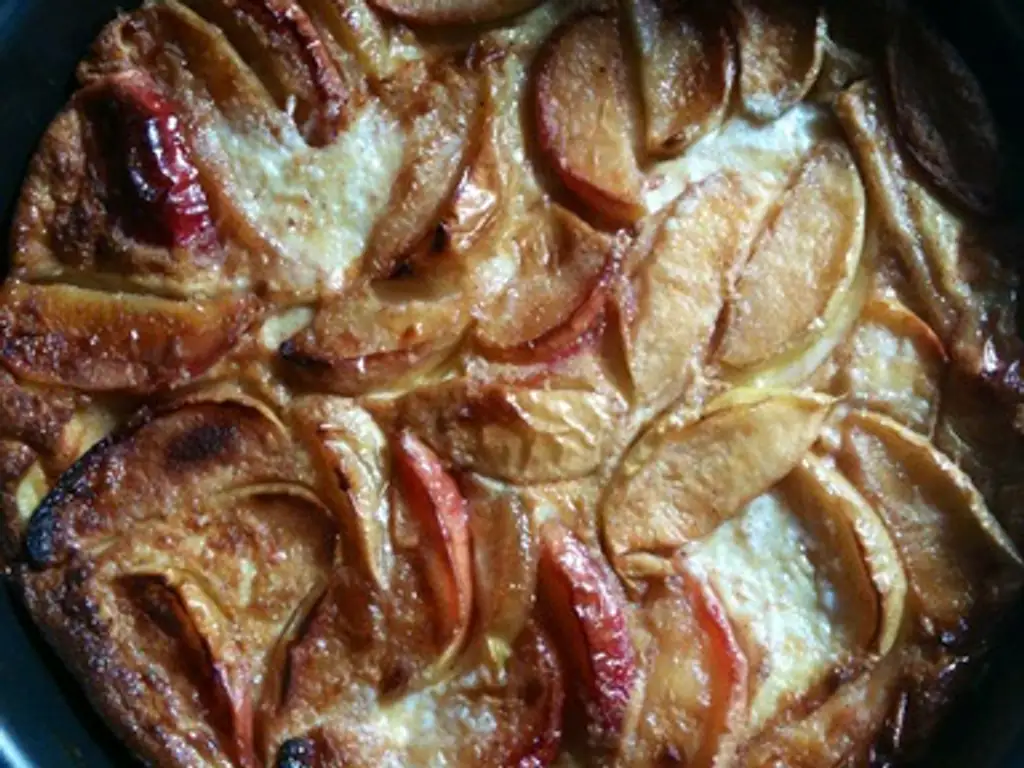 clafoutis aux pommes et beurre salé