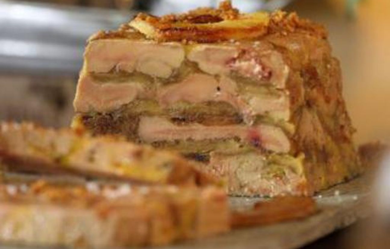 terrine de foie gras aux pommes vertes Recette de terrine de foie gras aux pommes vertes