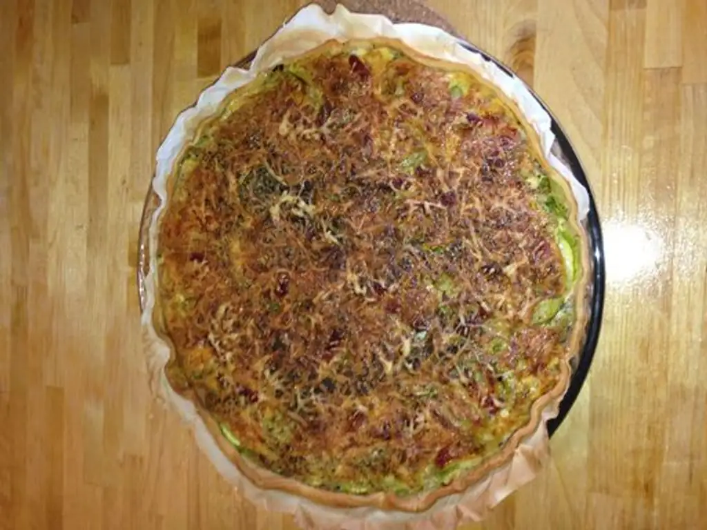 quiche aux courgettes et fromage de chèvre