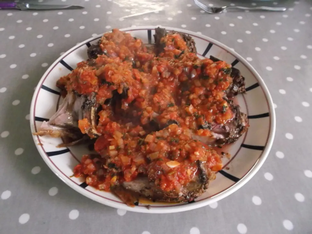 carré d'agneau à l'antiboise