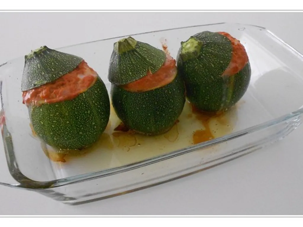 courgettes farcies au thon et fromage de chèvre
