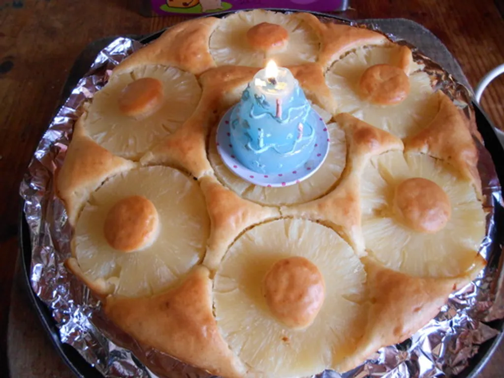 gâteau exquis à l'ananas