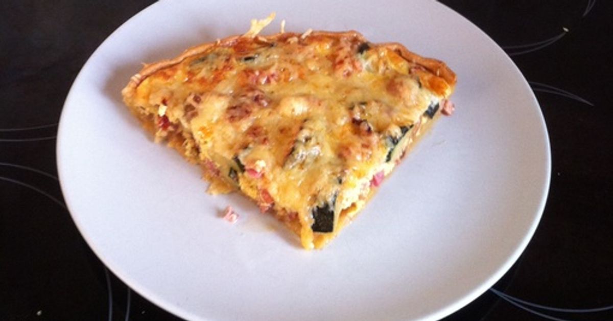 Quiche lardons courgettes et tomates séchées recette de Quiche