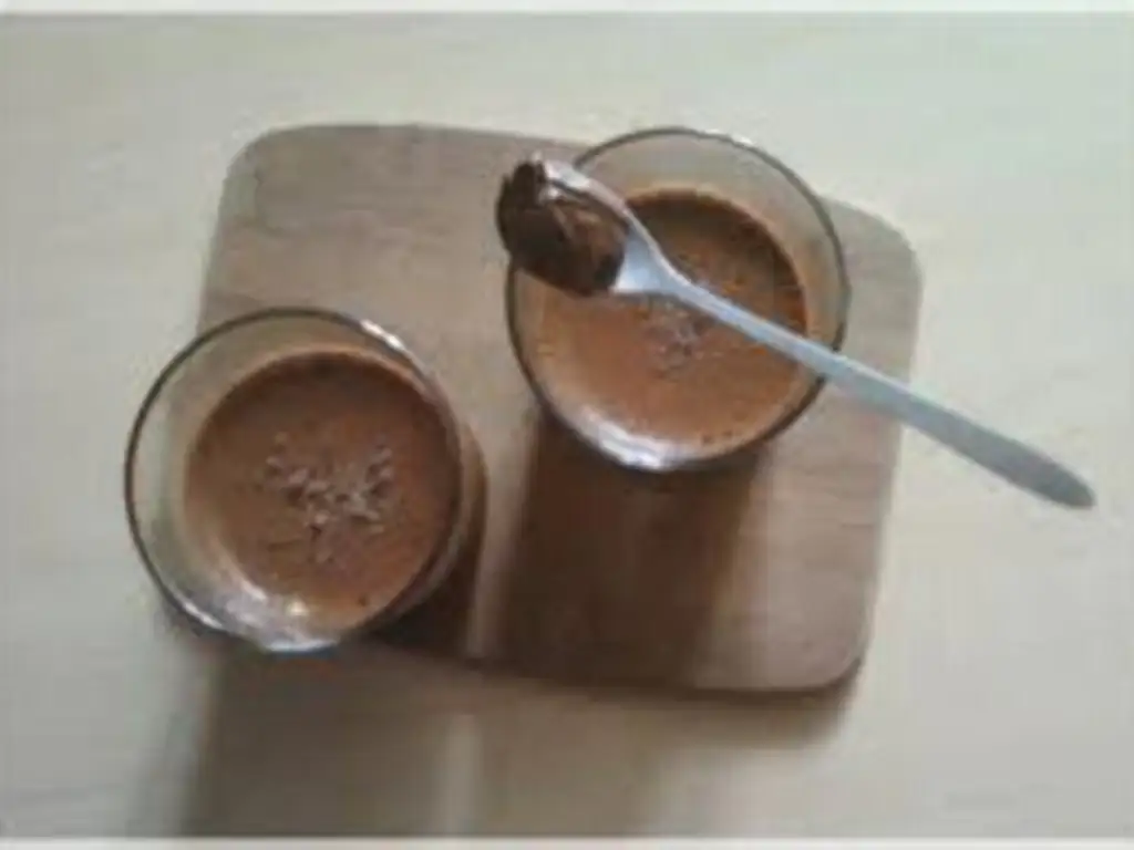 mousse tiède au nutella