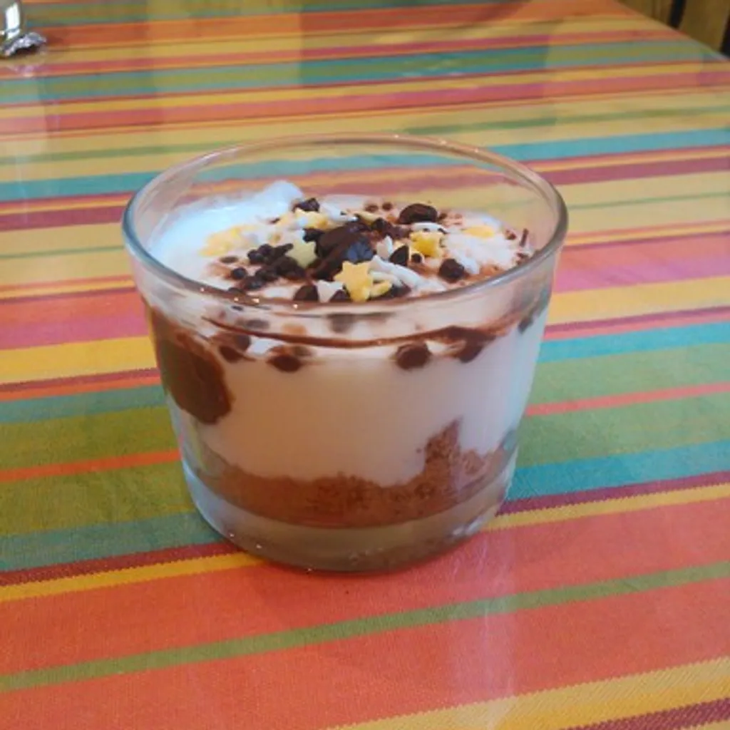 Verrine au sp culoos Nutella et fromage blanc