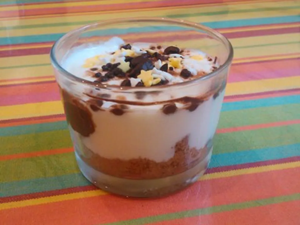 verrine au spéculoos, nutella et fromage blanc