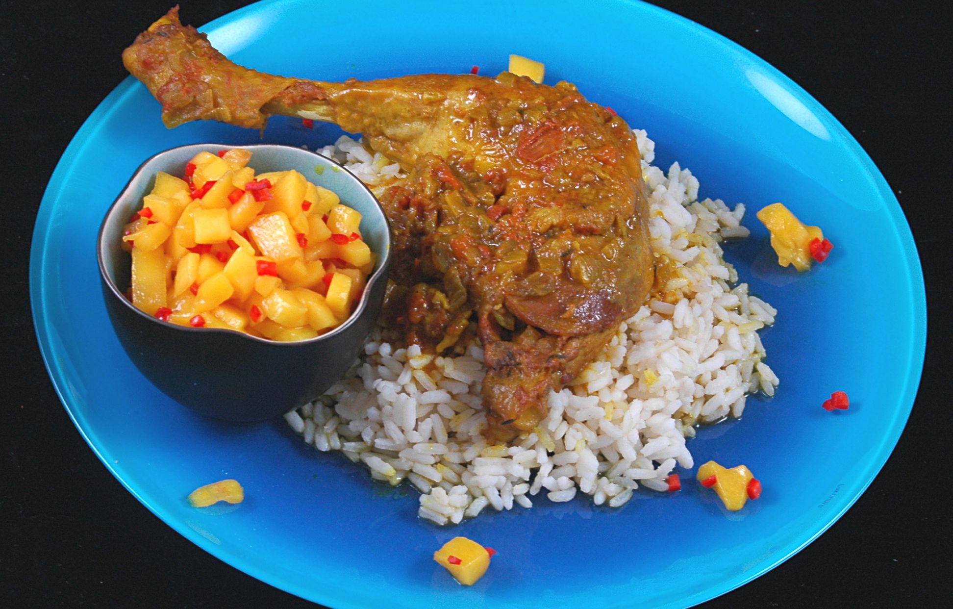 Cari de poulet (comme à la Réunion) : Recette de Cari de poulet (comme