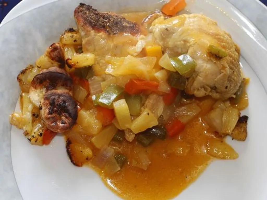 Soupe caribéenne au poulet - Recette