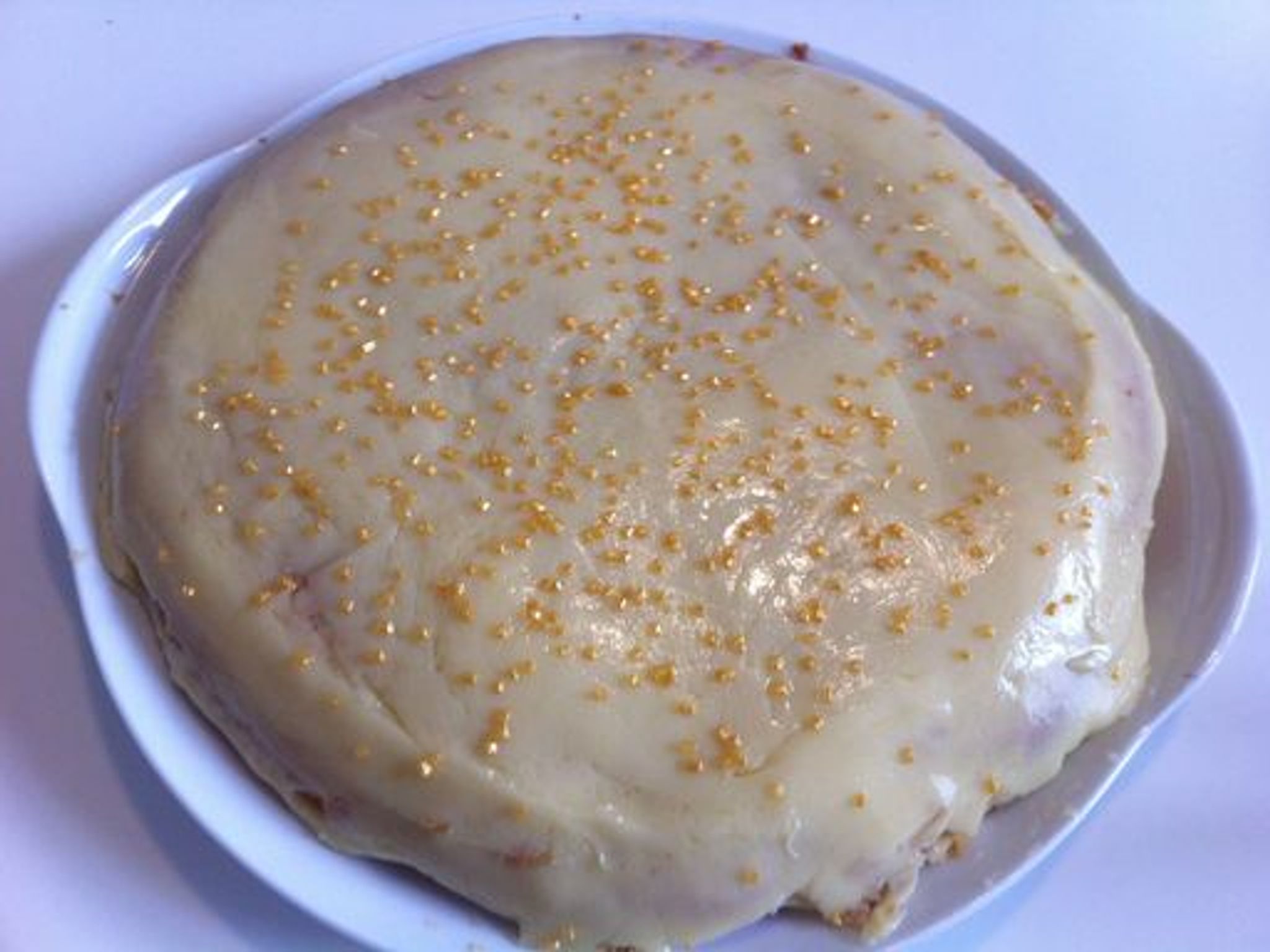 Gâteau au chocolat blanc et pistache (sans oeuf) : Recette de Gâteau au