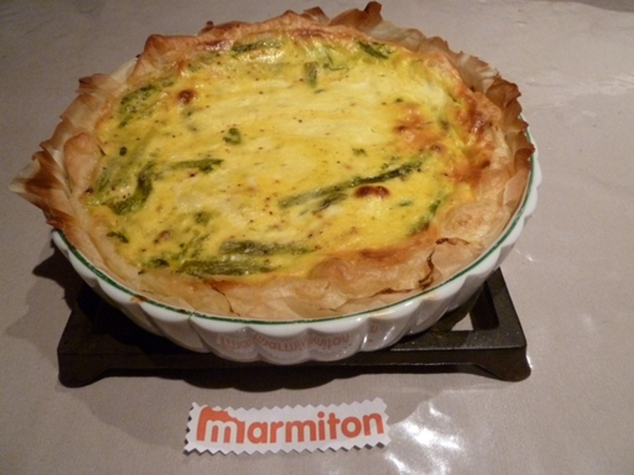 Quiche aux asperges Recette de Quiche aux asperges Marmiton