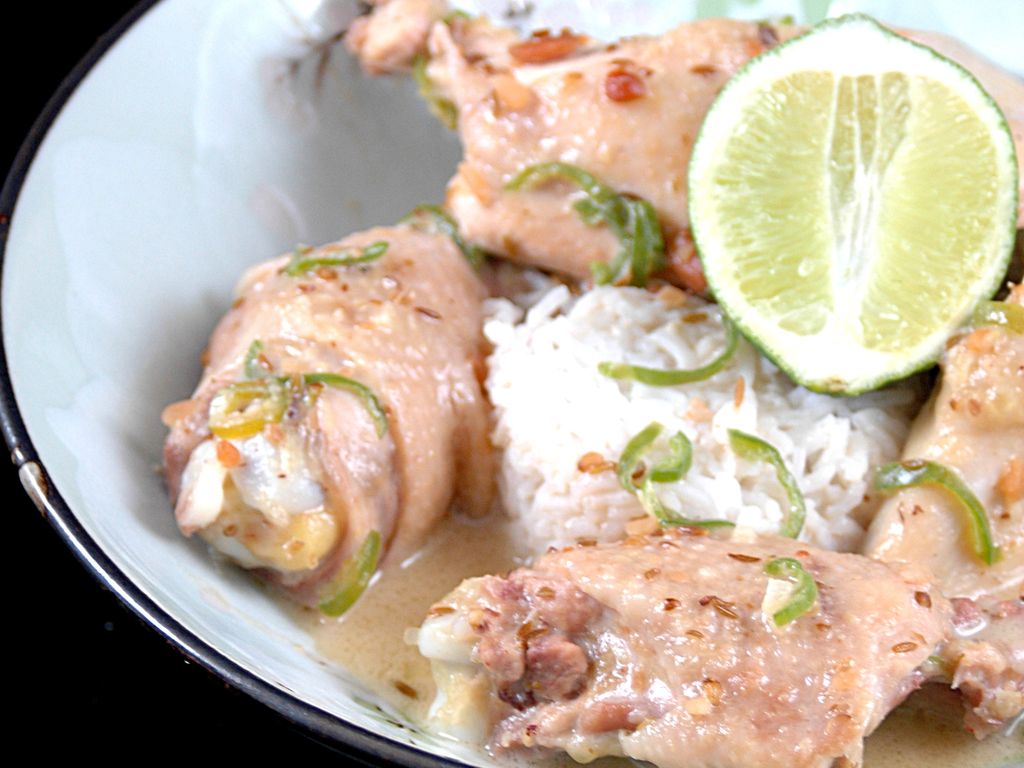 Poulet thaï sauce cacahuètes : Recette de Poulet thaï sauce cacahuètes