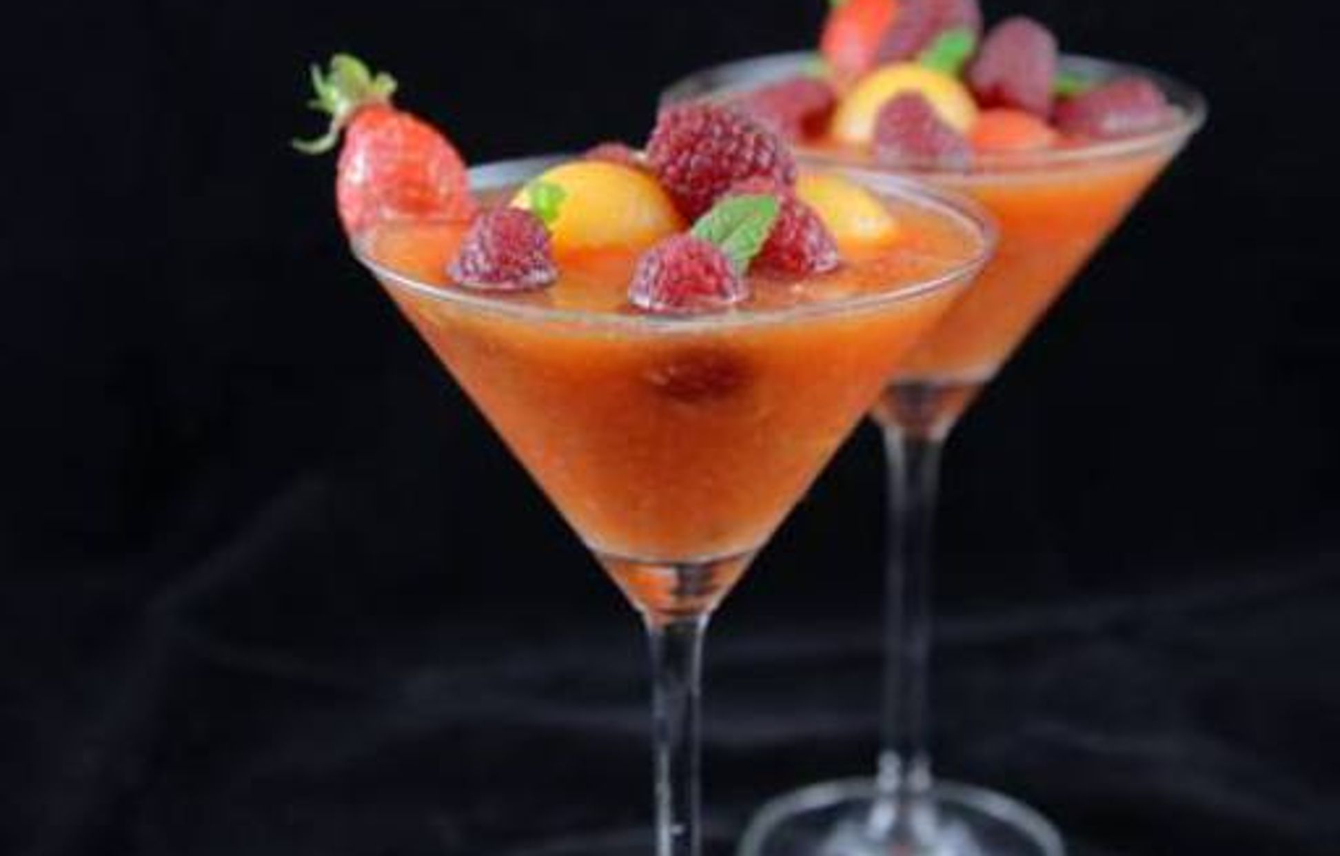 Gaspacho de melon et pastèque Recette de Gaspacho de melon et