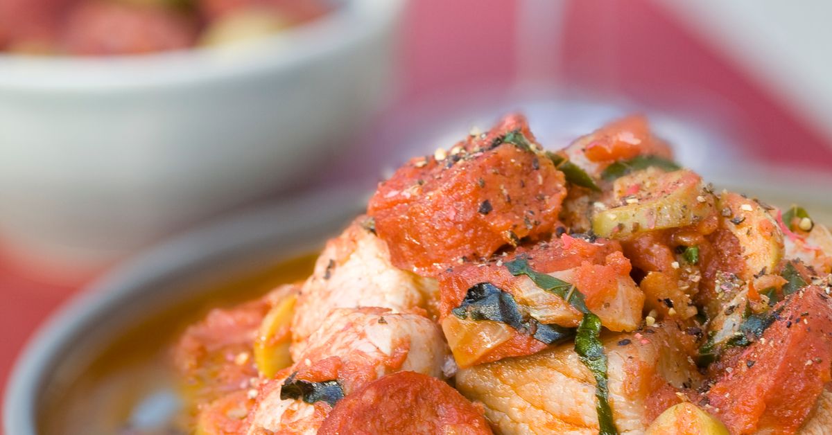 Sauté de veau au chorizo : recette de Sauté de veau au chorizo
