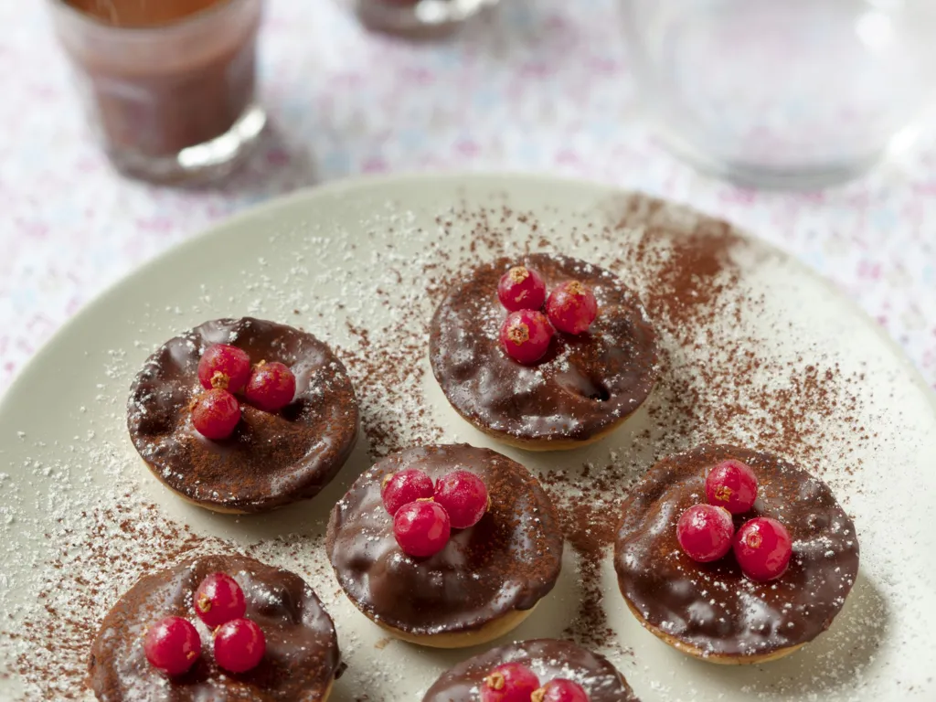 mini-tartes au chocolat et aux spéculoos