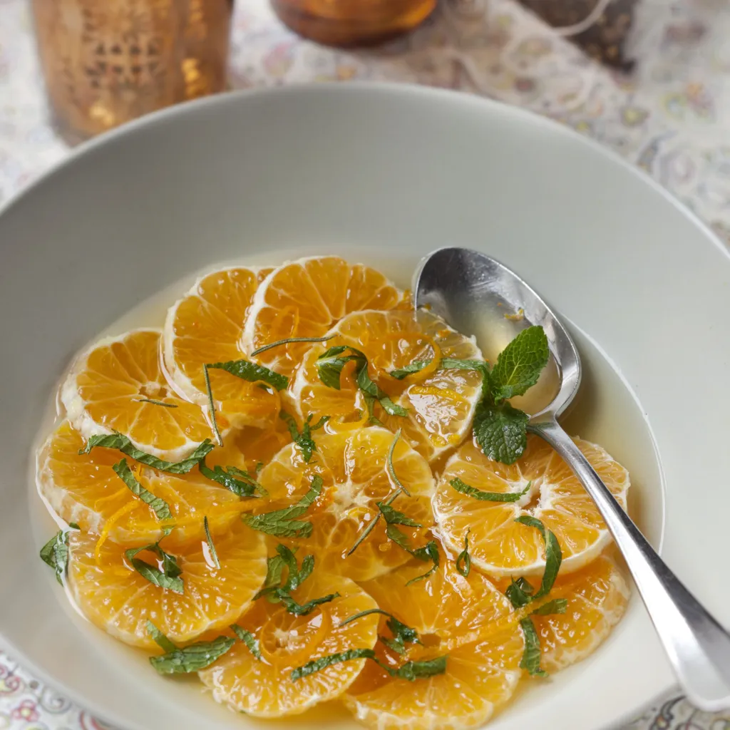 Nage de clémentines au miel et au thym - Régal