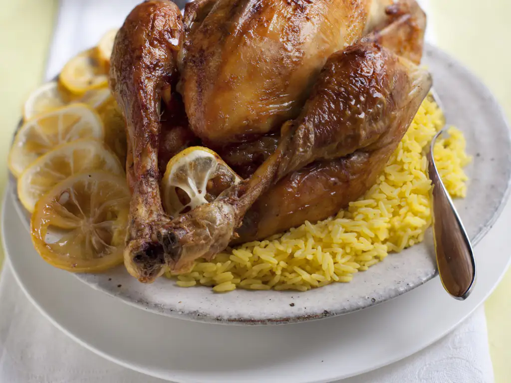 poulet rôti au citron
