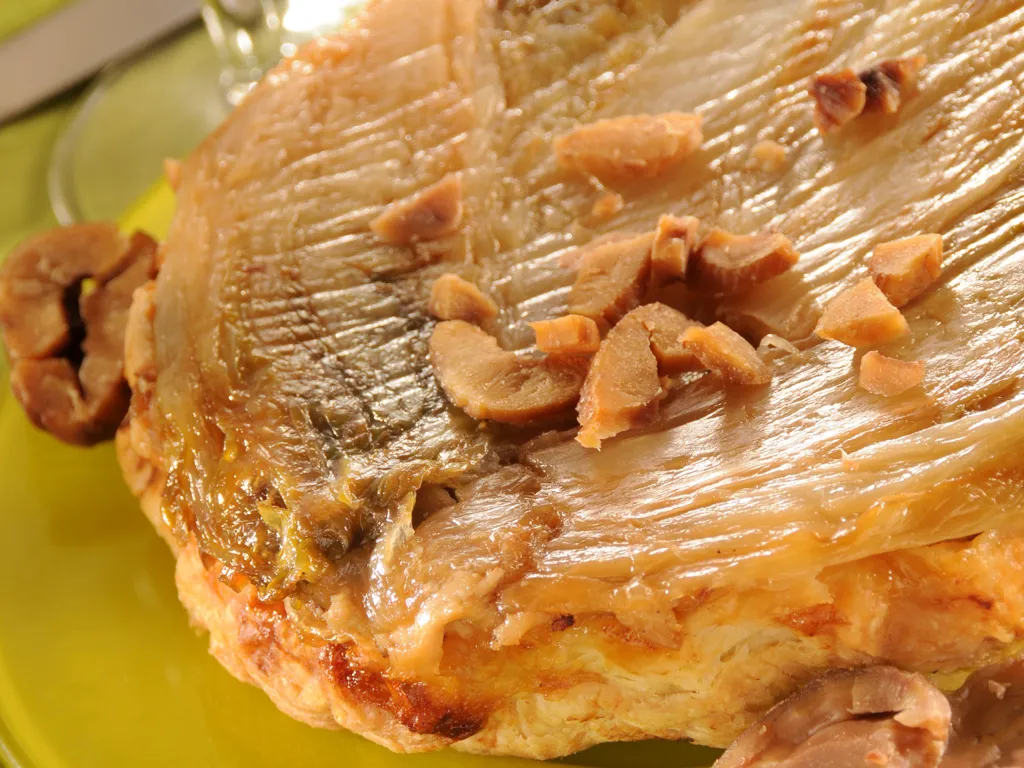 tatin d'endives aux marrons