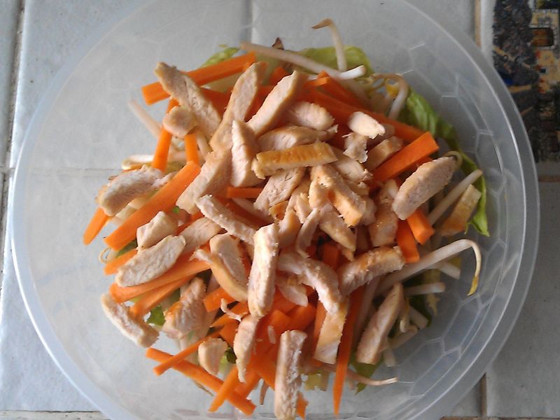 Salade Au Poulet Facon Resto Chinois Recette De Salade Au