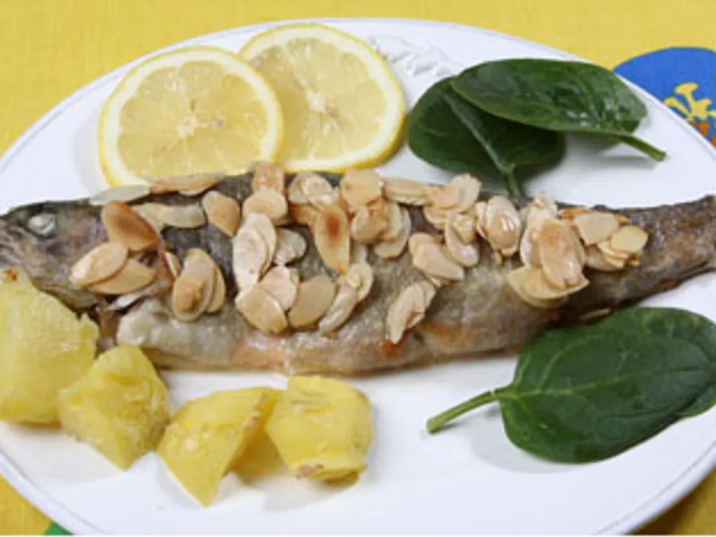 truite fondante aux amandes
