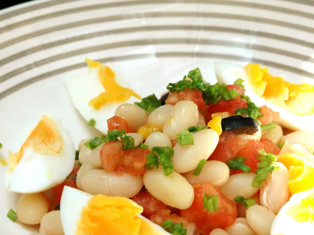 salade composé aux haricots blancs