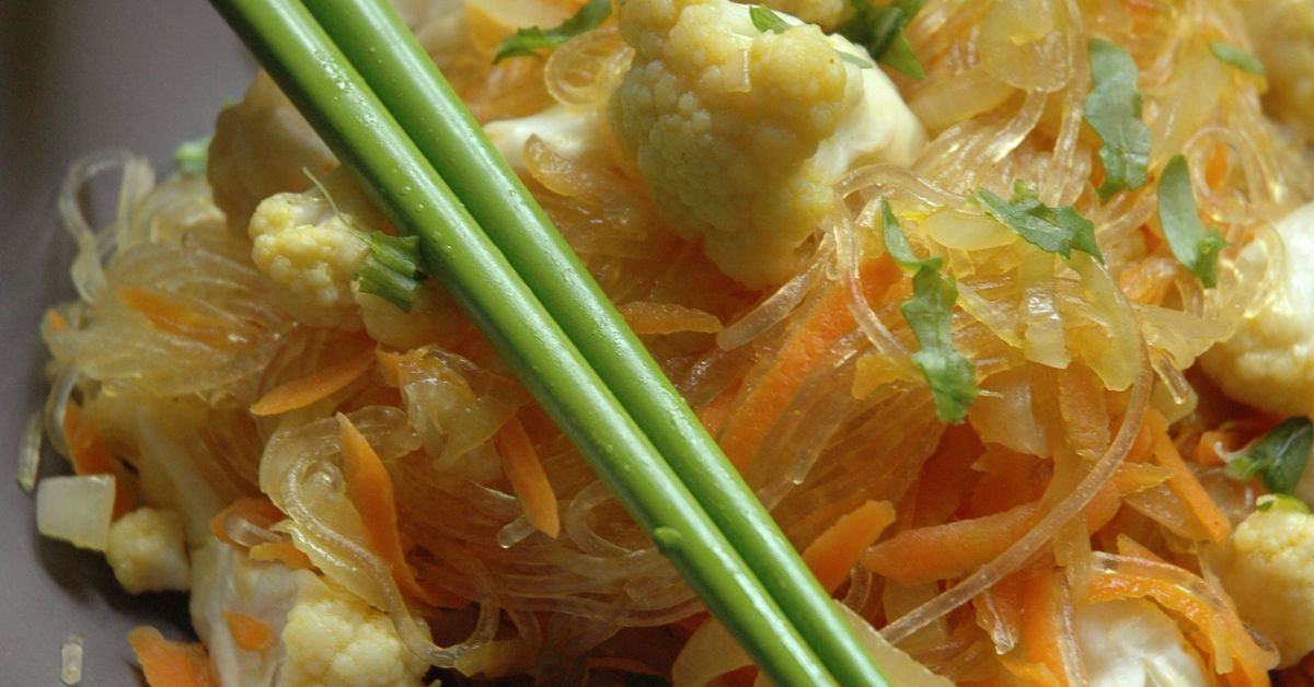 Vermicelles de riz au chou-fleur et carottes : recette de Vermicelles