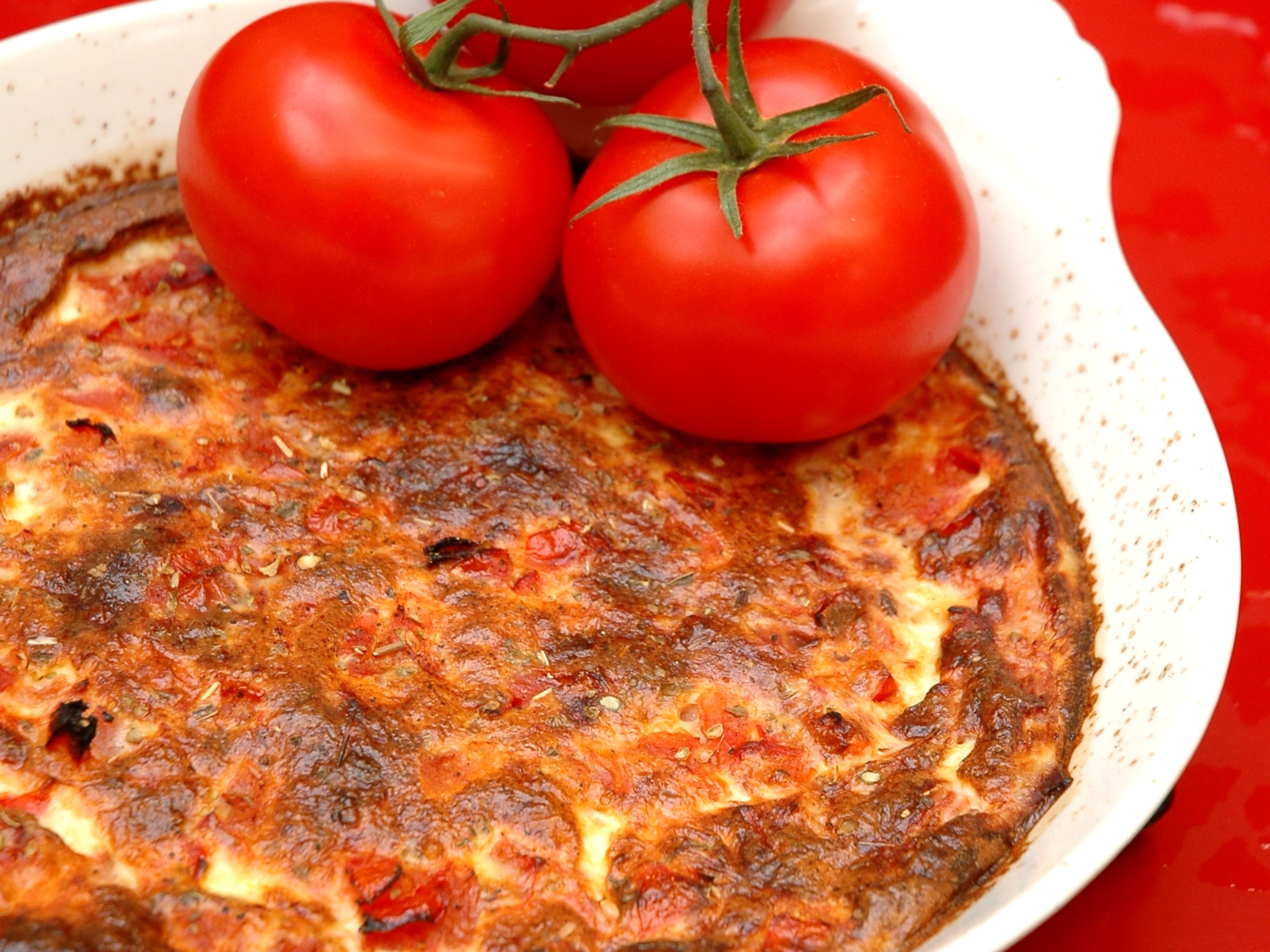 Flan tomates, jambon, gruyère Recette de Flan tomates, jambon