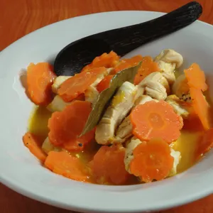 Poulet carottes au jus d'orange