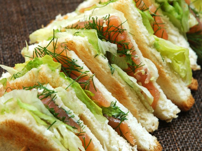 Sandwich Au Saumon Fumé Recette De Sandwich Au Saumon Fumé