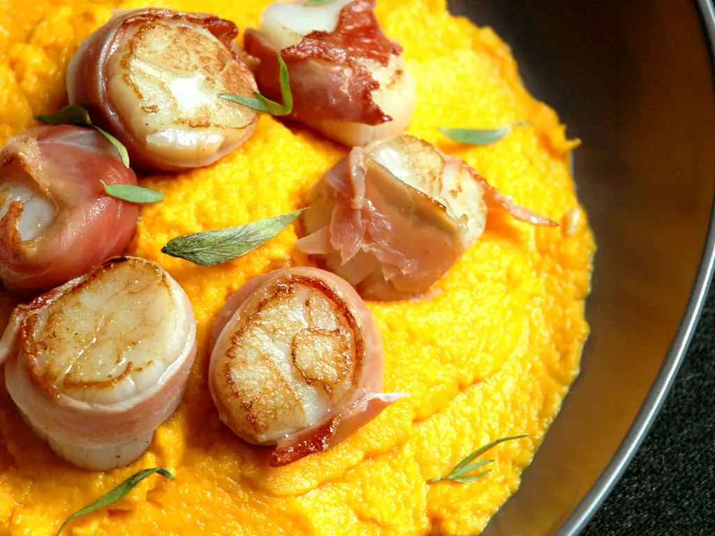 velouté de carottes aux coquilles st jacques