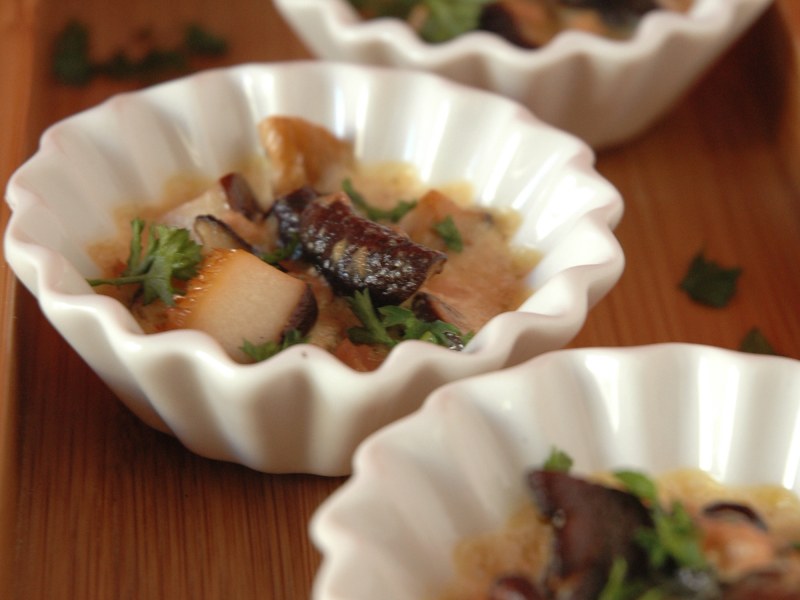 Petits Gratins De Champignons Creme Legere Au Foie Gras Recette