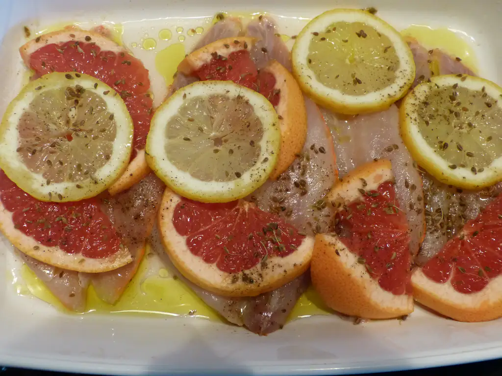 filets de rougets aux agrumes