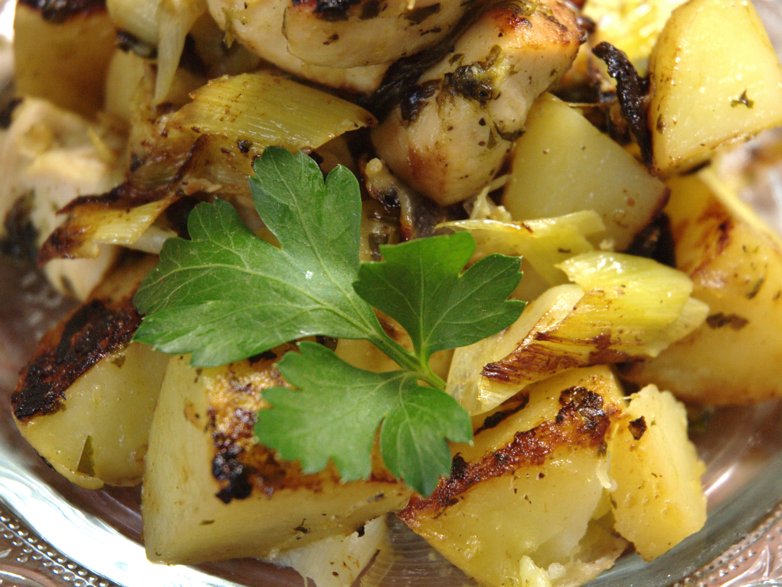 Recettes Grenailles : Grenailles Aux Poireaux Et Poulet : Recette De Grenailles Aux Poireaux