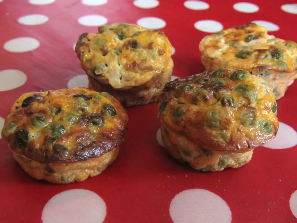 flans aux petits pois et au thon