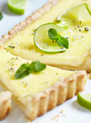 Tarte au citron vert (ou jaune) facile