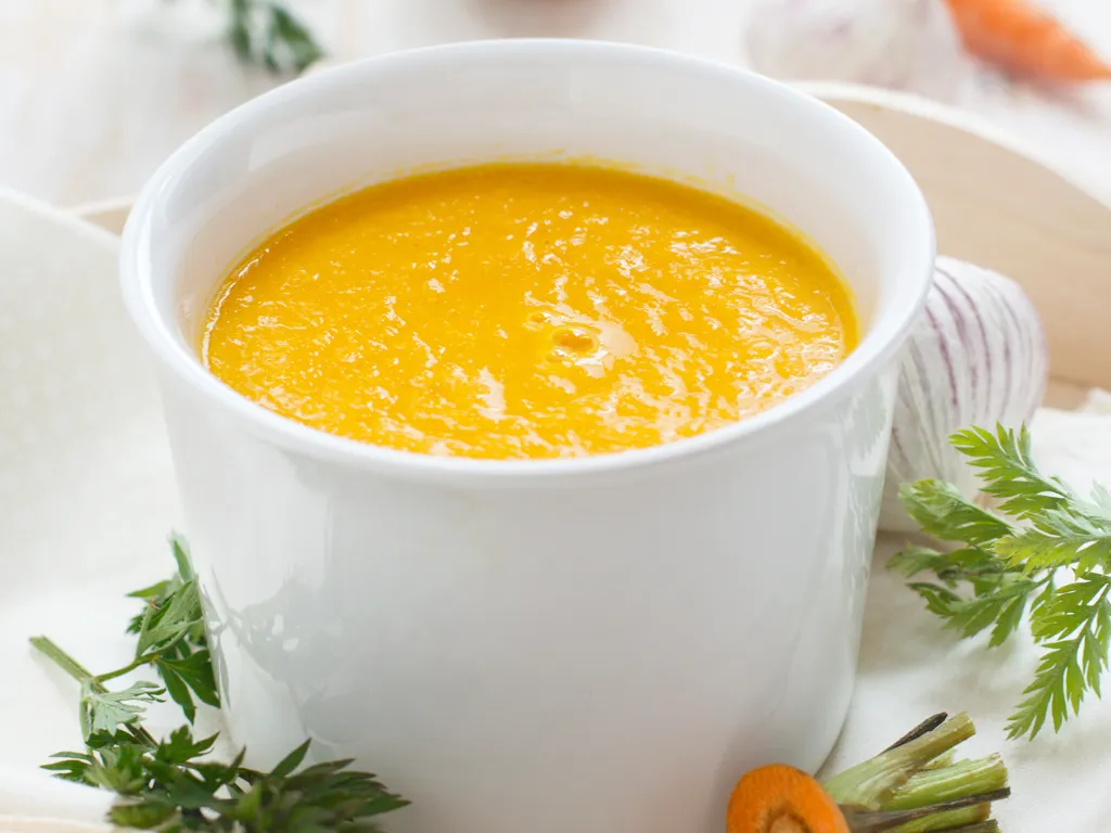 soupe de carotte parfumée au cumin