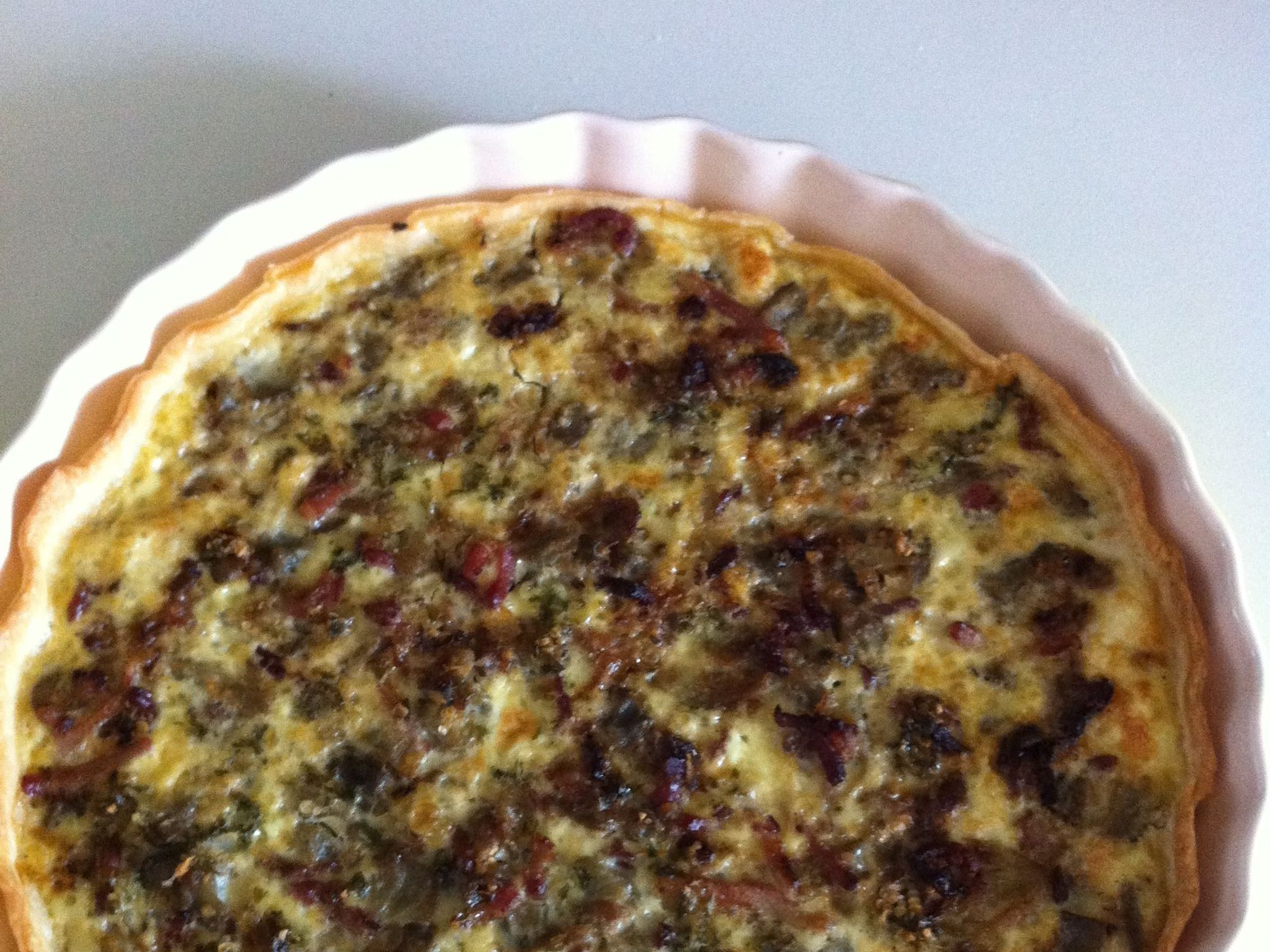 Tarte aux aubergines et aux lardons Recette de Tarte aux aubergines