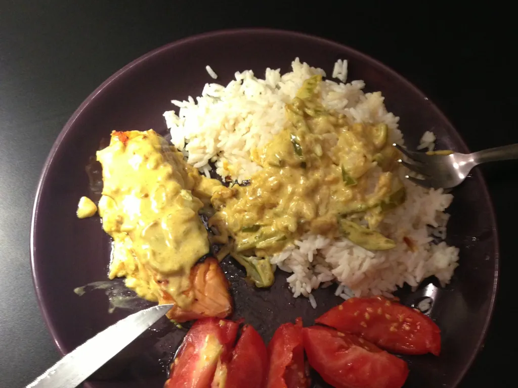 pavés de saumon au curry